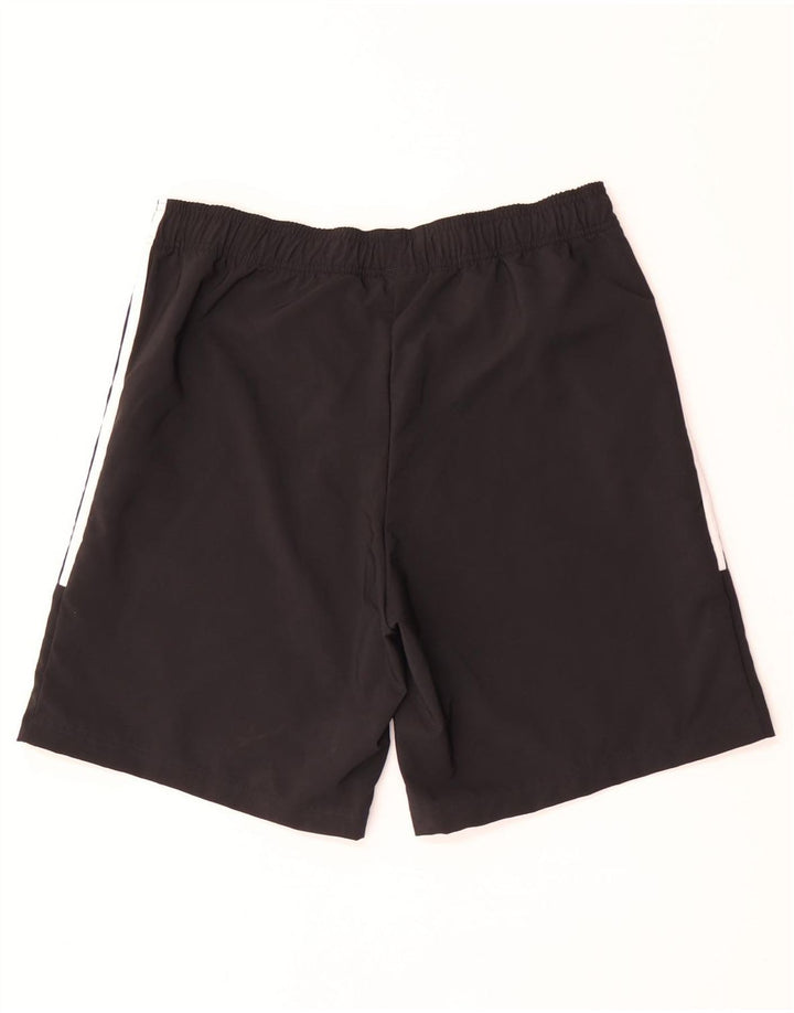 Adidas - Pantalones cortos deportivos para hombre, talla grande, poliéster negro