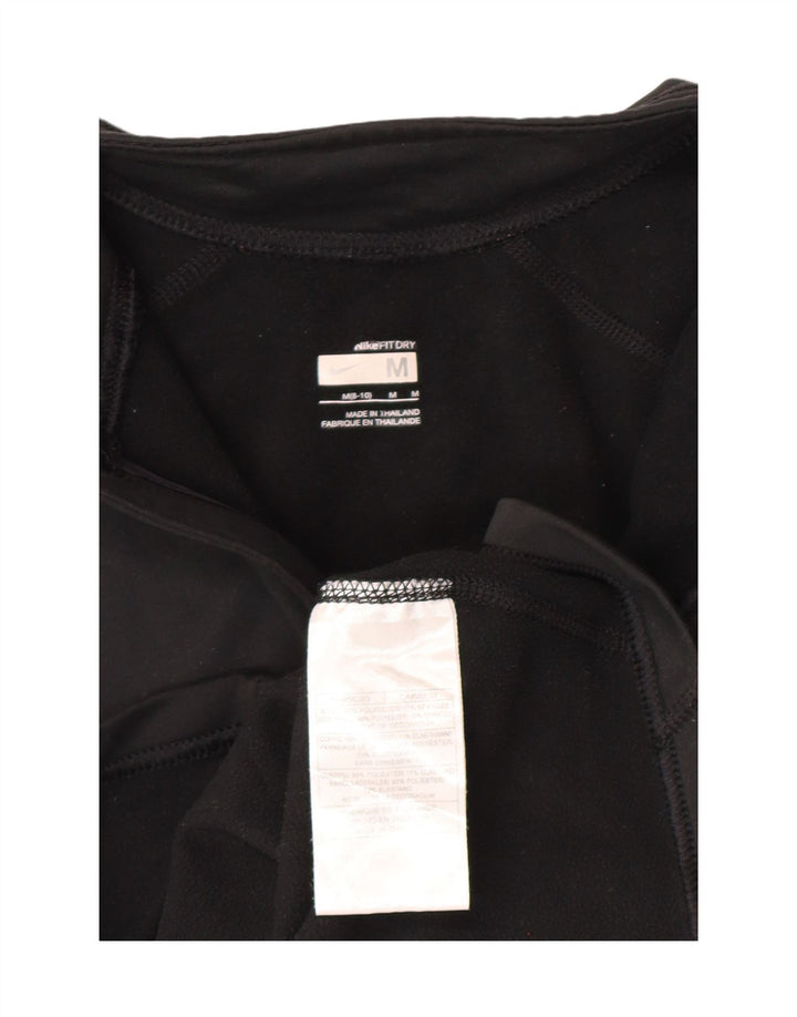 NIKE Womens Fit Dry Tracksuit Top Jacket US 8/10 Medium Black Polyester Vintage Nike and Second-Hand Nike from Messina Hembry 