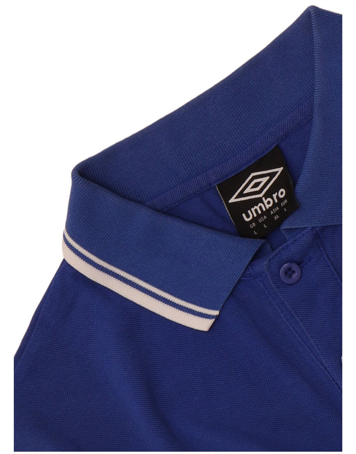 Polo Umbro Hombre Azul Grande