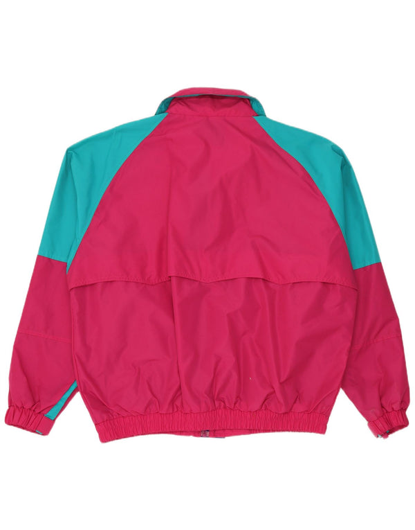 Bad Lands Chaqueta impermeable para hombre UK 42 XL Nylon color block rosa