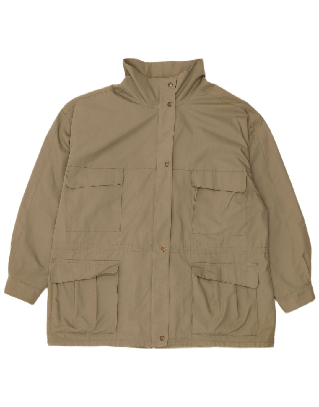 Diolen Chaqueta impermeable holgada con capucha para mujer EU 48 2XL Poliéster caqui