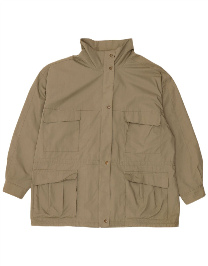 Diolen Chaqueta impermeable holgada con capucha para mujer EU 48 2XL Poliéster caqui