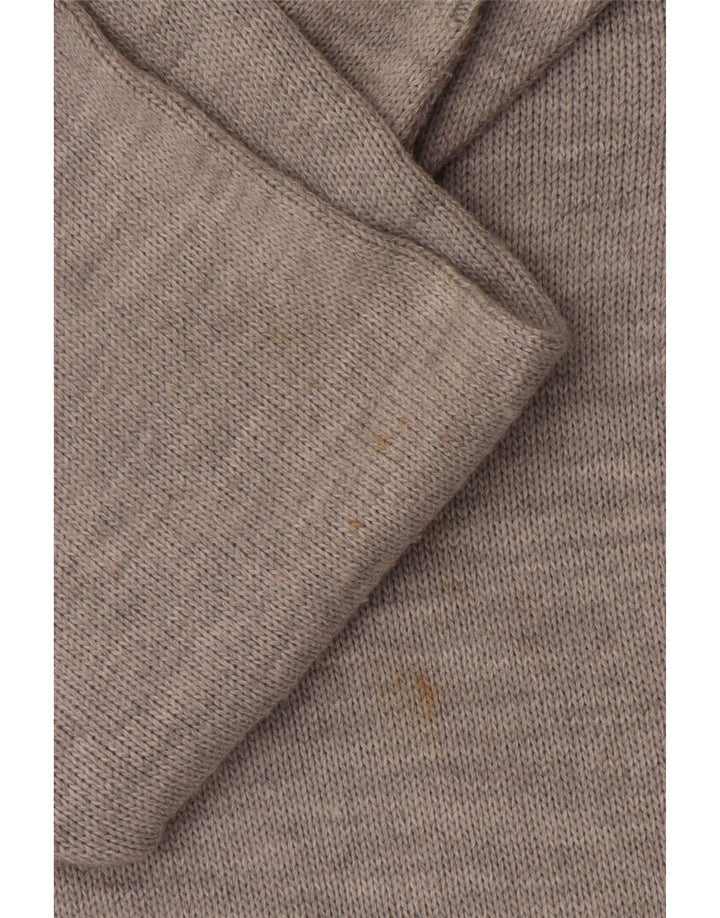 Vintage mujer Cardigan suéter Reino Unido 18 XL gris patchwork