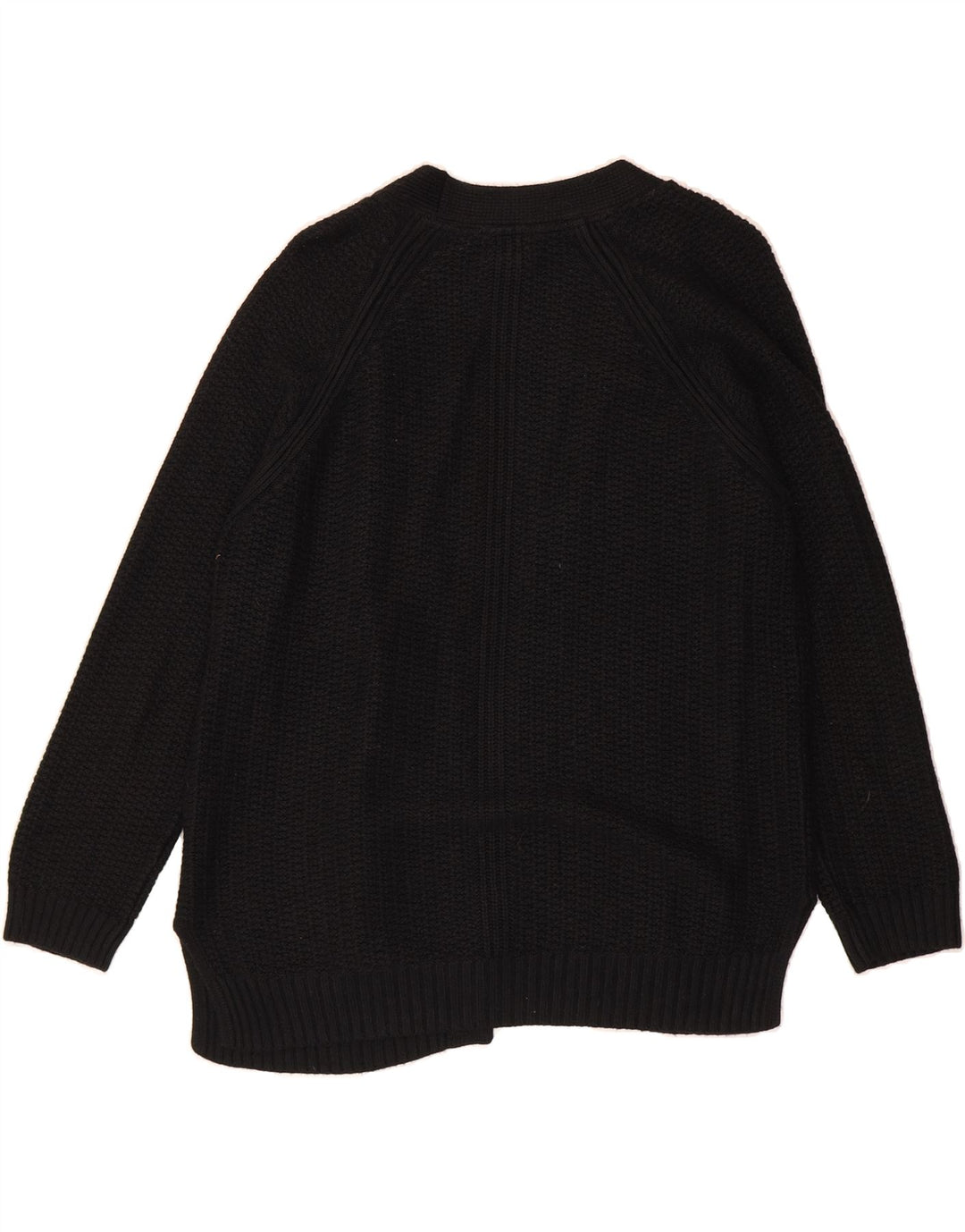 FAT FACE Womens Open Cardigan Sweater UK 12 Medium Black Viscose Vintage Fat Face and Second-Hand Fat Face from Messina Hembry 
