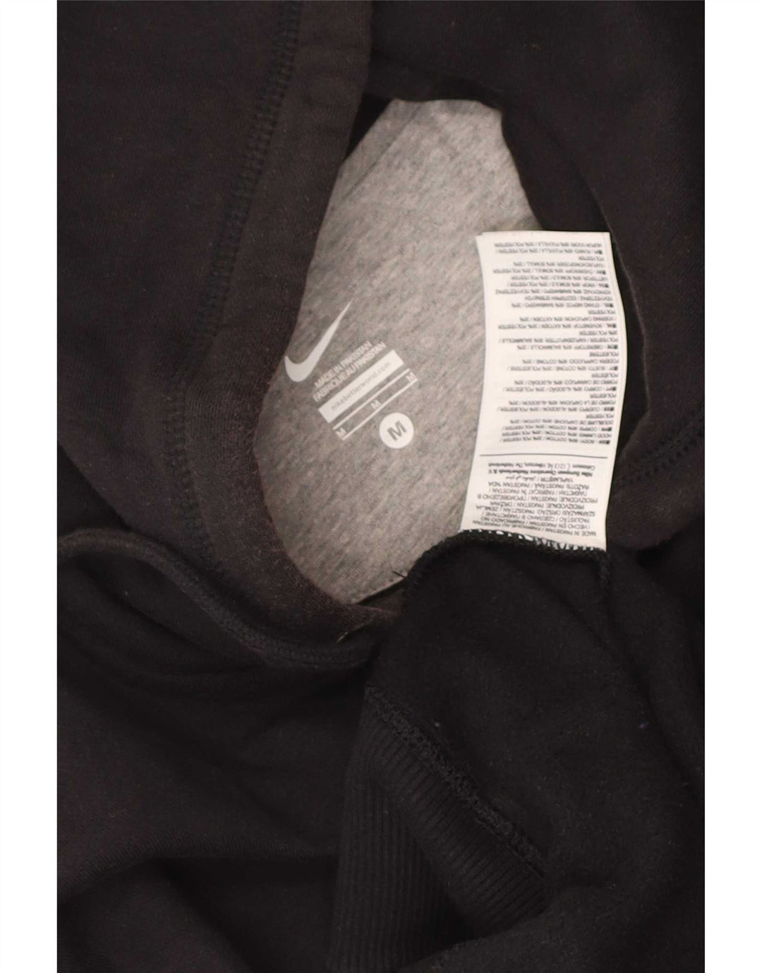 Nike - Sudadera con capucha y cremallera para hombre, tamaño mediano, algodón negro