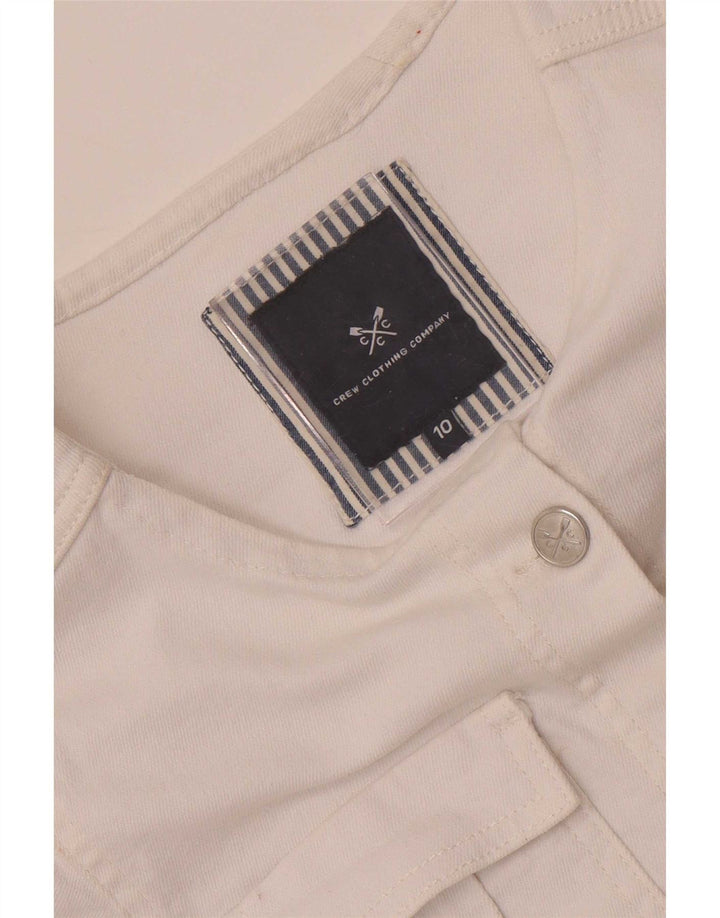Crew Clothing Chaqueta vaquera para mujer UK 10 Small White