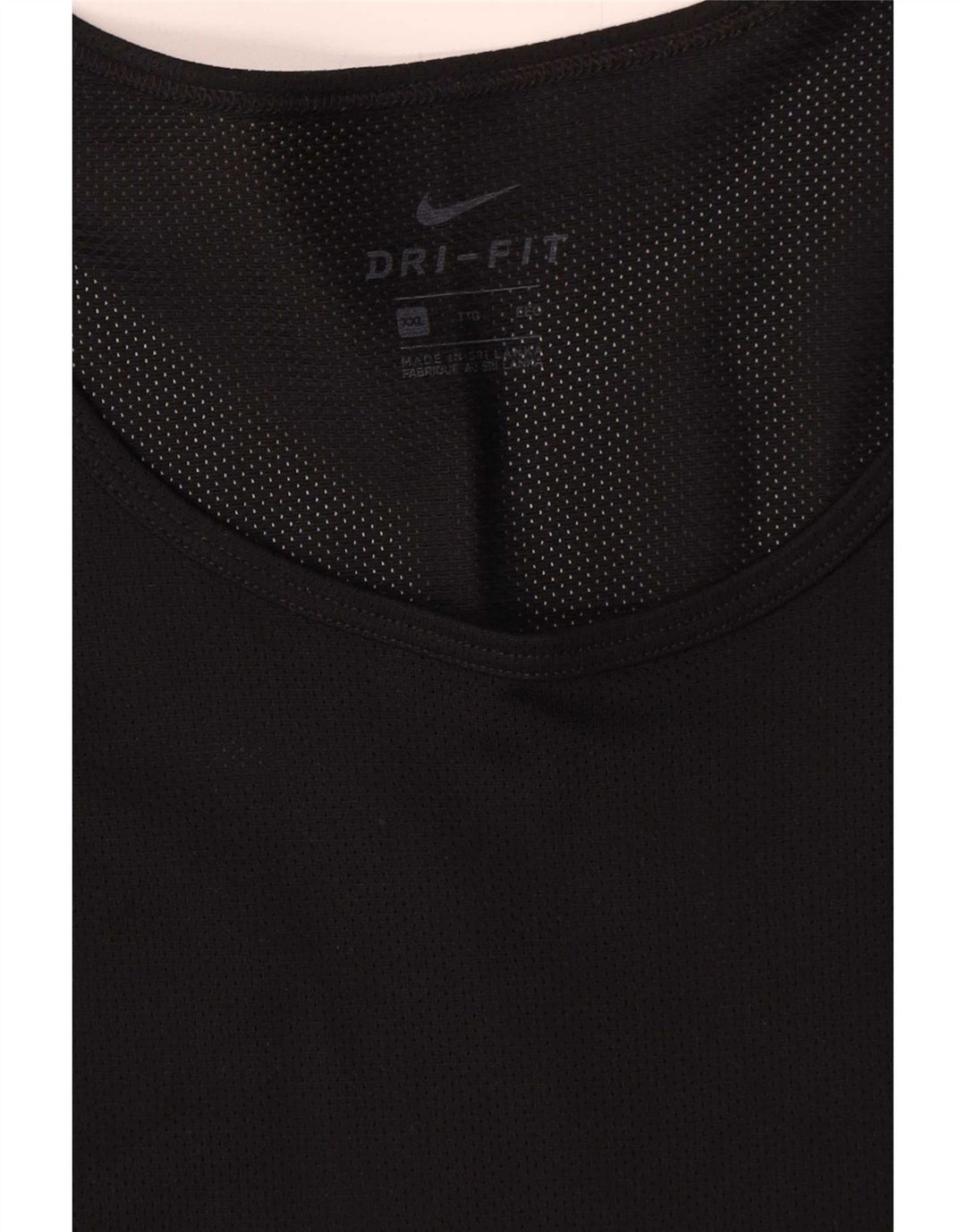 Nike Mens Dri Fit Chaleco Top 2XL Poliéster negro