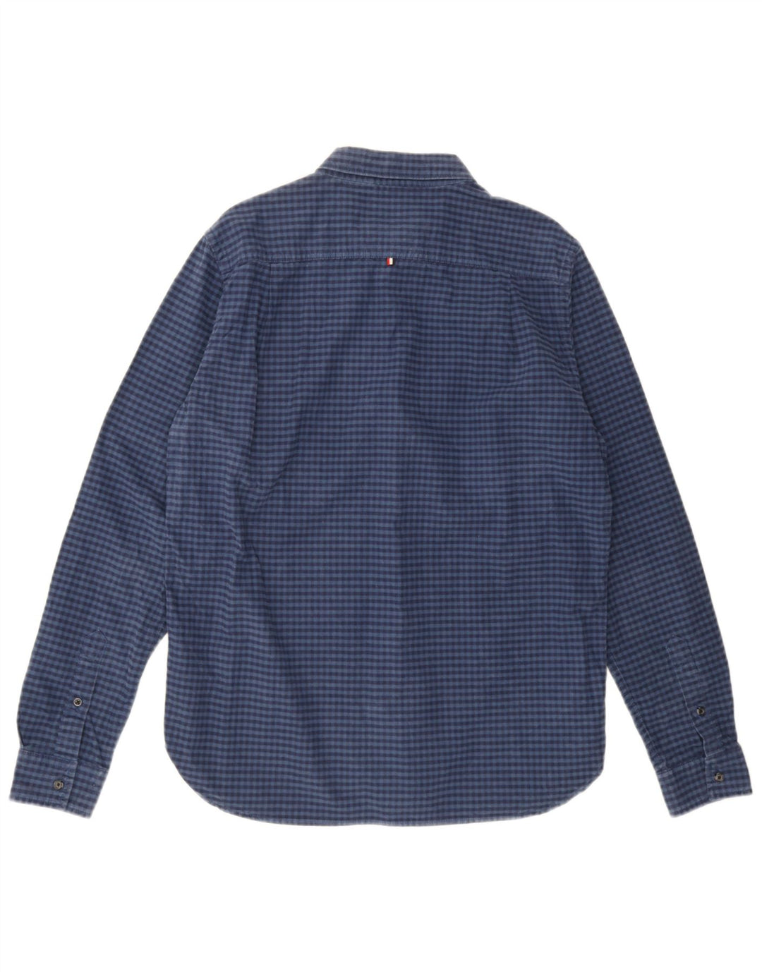 Camisa Superdry Hombre XL Algodón Vichy Azul Marino