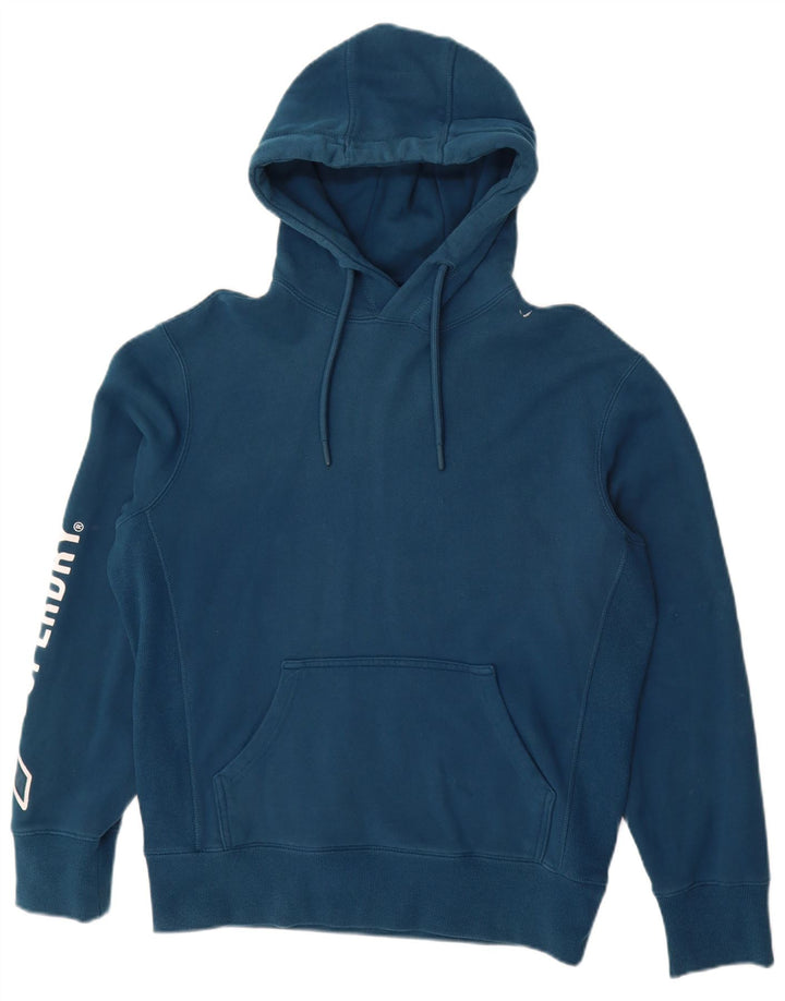 SUPERDRY Jersey con capucha y estampado gráfico para hombre Small Blue Cotton