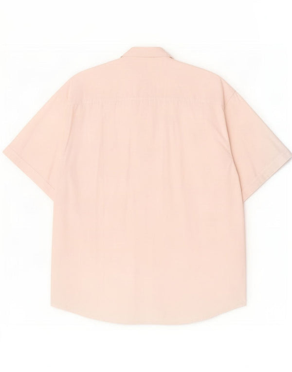 Valentino Camisa Manga Corta Hombre Talla 16 41 Grande Blanco