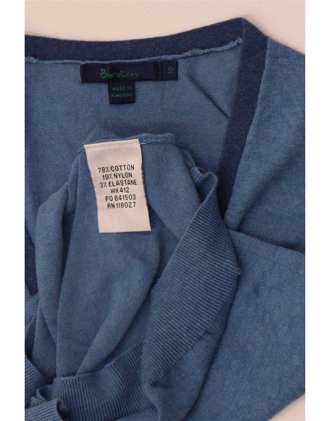 Boden - Camiseta sin mangas para mujer, talla S, algodón azul