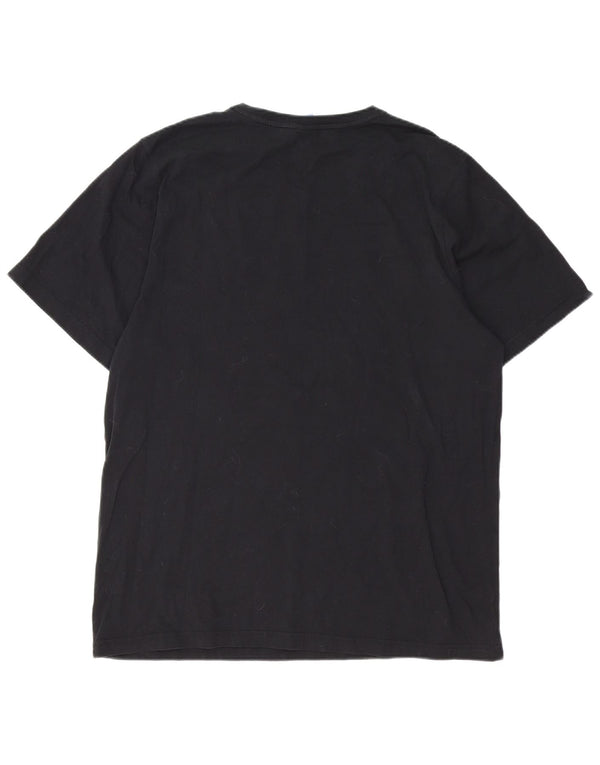 RUSSELL ATHLETIC Camiseta gráfica para hombre Top 2XL Algodón negro