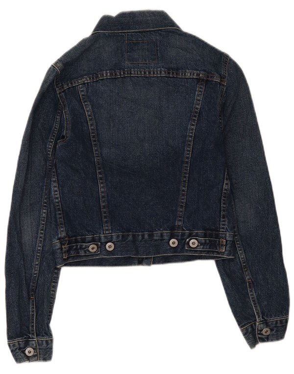 Replay Chaqueta vaquera corta para mujer UK 8 Small Algodón azul