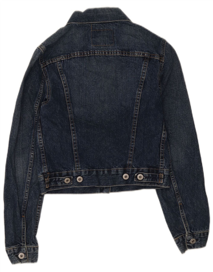 Replay Chaqueta vaquera corta para mujer UK 8 Small Algodón azul
