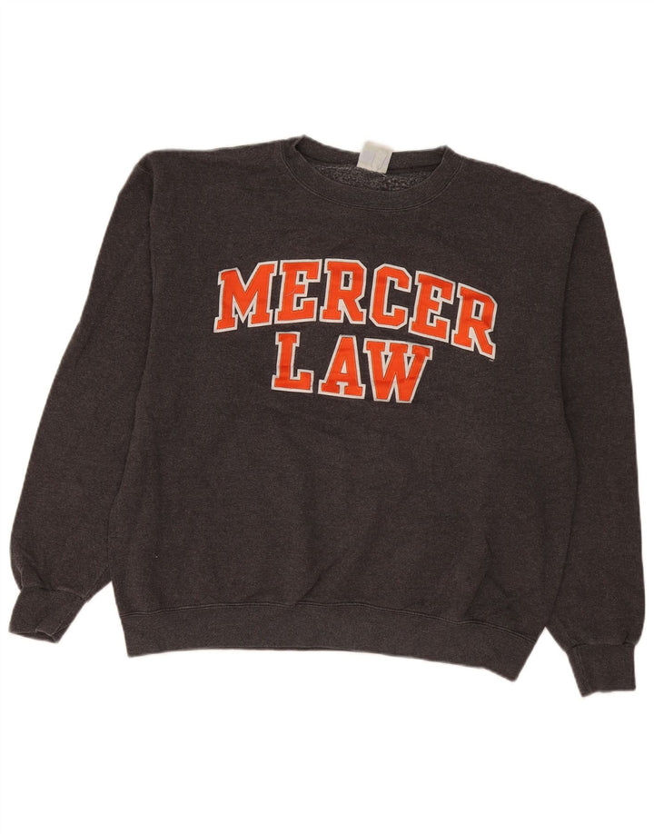 Champion Mercer Graphic Sudadera Jumper para Hombre Gris Grande