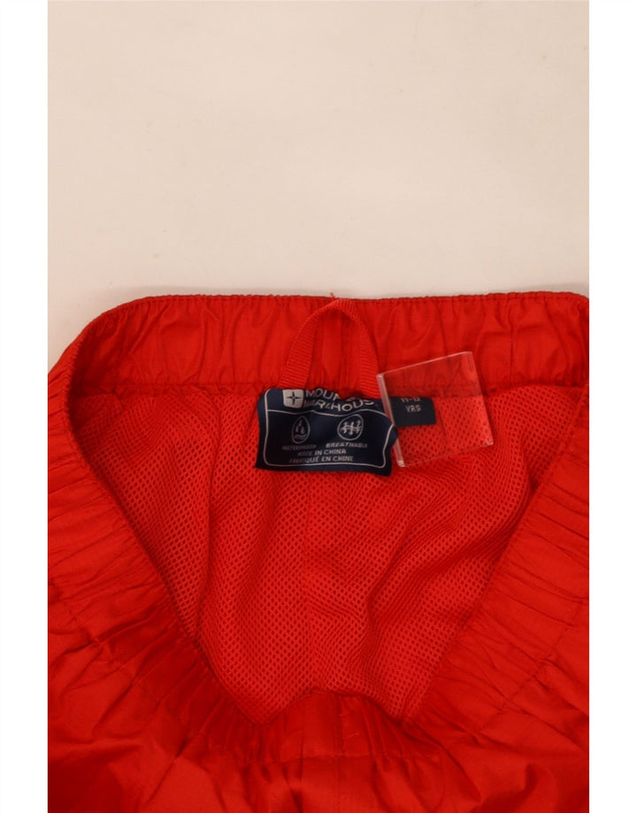 Mountain Warehouse Pantalón impermeable para niño 11-12 años Rojo Poliéster