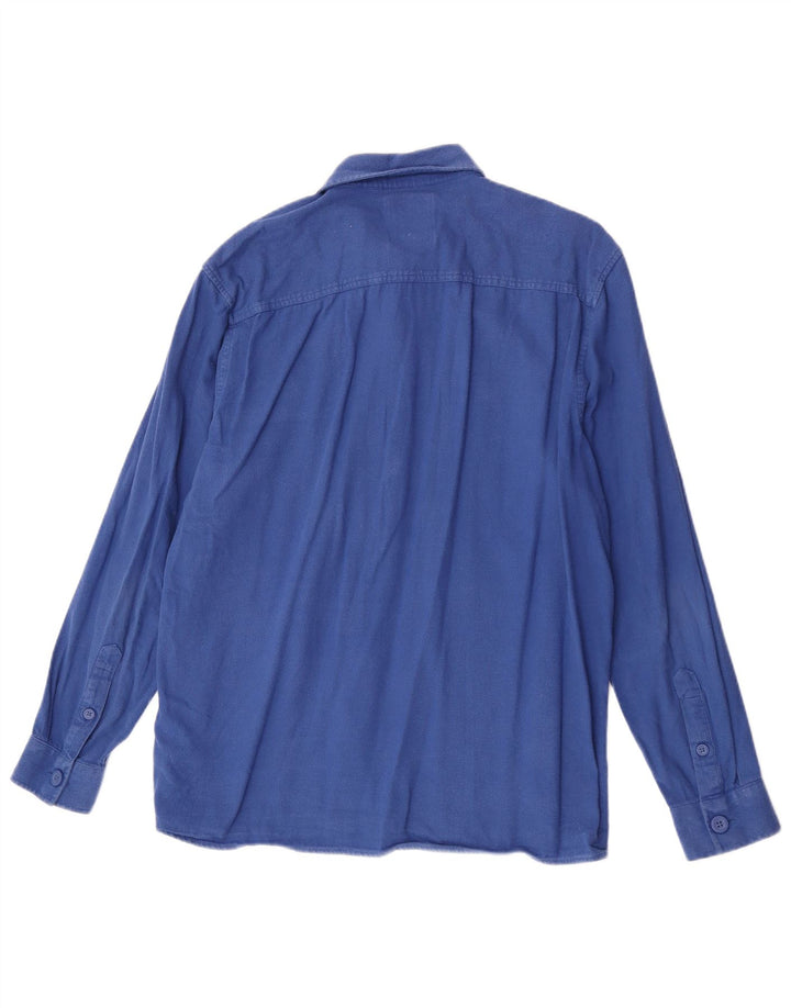 Crew Clothing Camisa para hombre Grande Azul Algodón