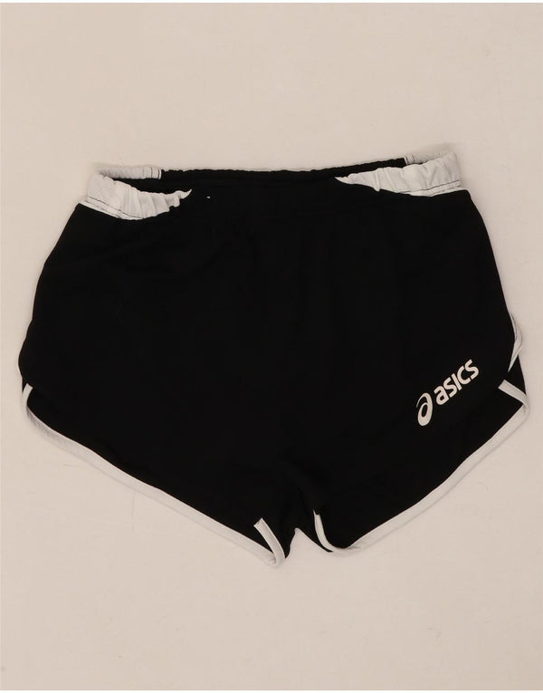 ASICS Pantalones cortos deportivos para mujer UK 44 Mediano Negro Colorblock Poliéster