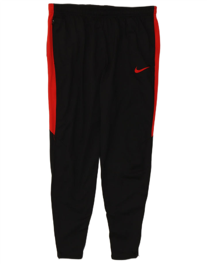 Nike Pantalones de chándal Dri Fit para Hombre XL Negro Colorblock Poliéster