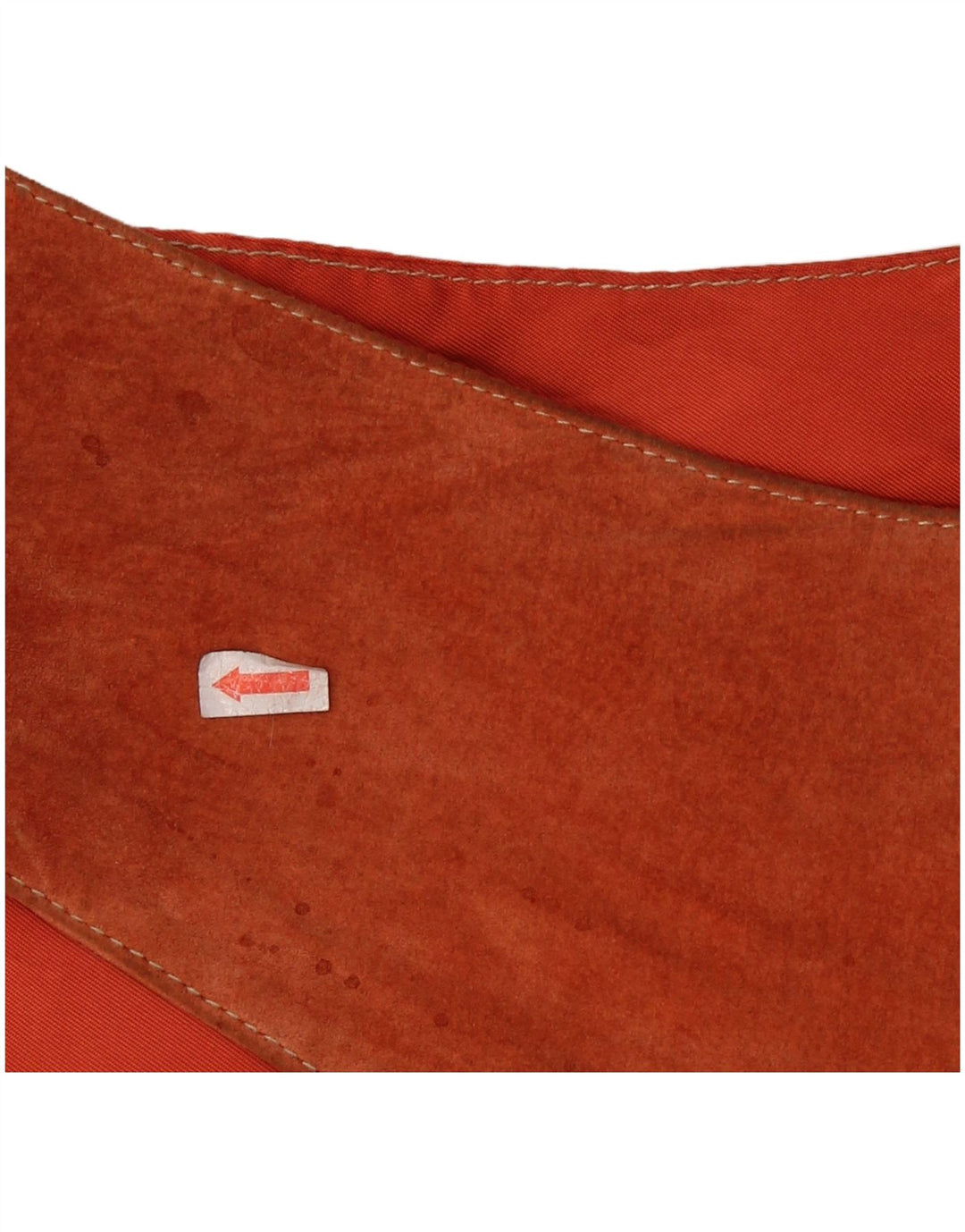 Vintage hombres ante chaleco pequeño cuero marrón