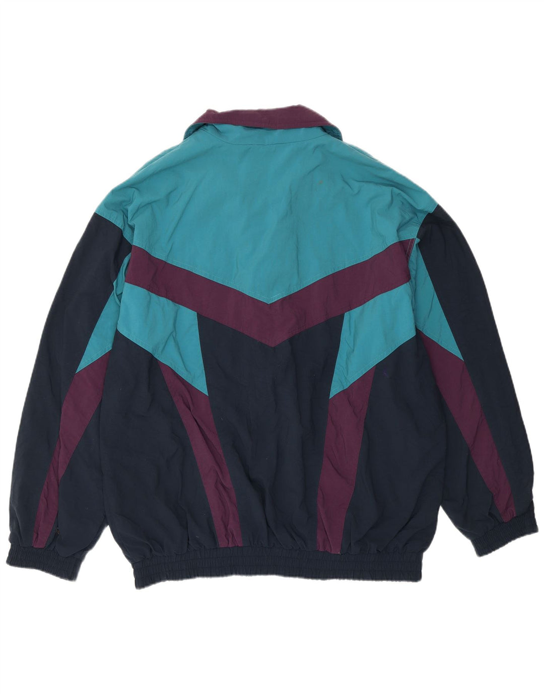 ETIREL Chaqueta superior de chándal holgada para hombre IT 50 Medium Blue Colourblock