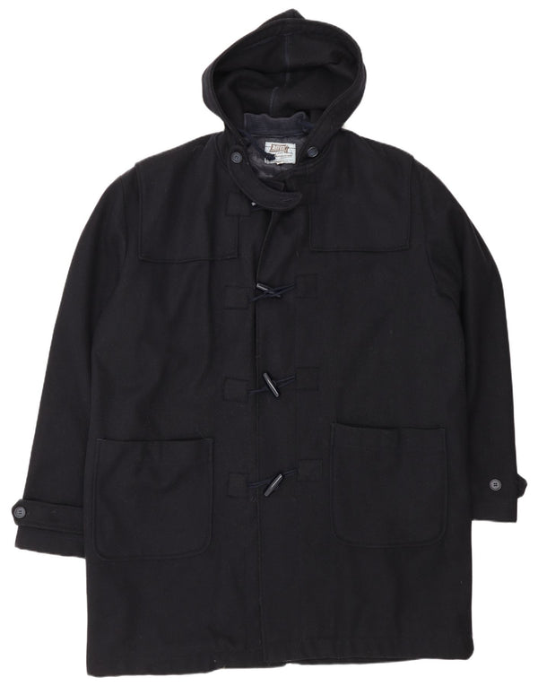 Rifle Trenca con capucha para hombre UK 42 XL Lana azul marino