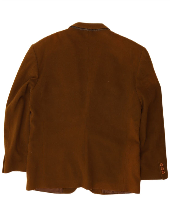 Valentino Chaqueta tipo blazer de 2 botones para hombre IT 52 XL Marrón Lana virgen