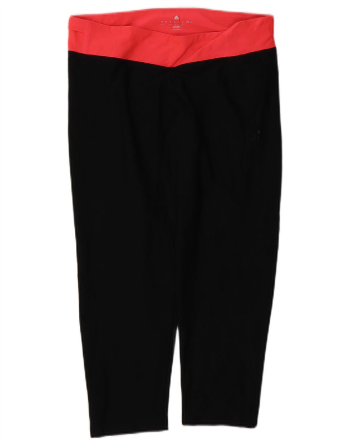 Adidas Leggings Climalite para mujer Reino Unido 12/14 Mediano Negro Poliéster