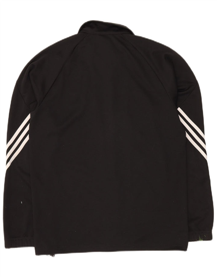 ADIDAS Mens Climalite Chándal Top Chaqueta Mediano Negro Poliéster