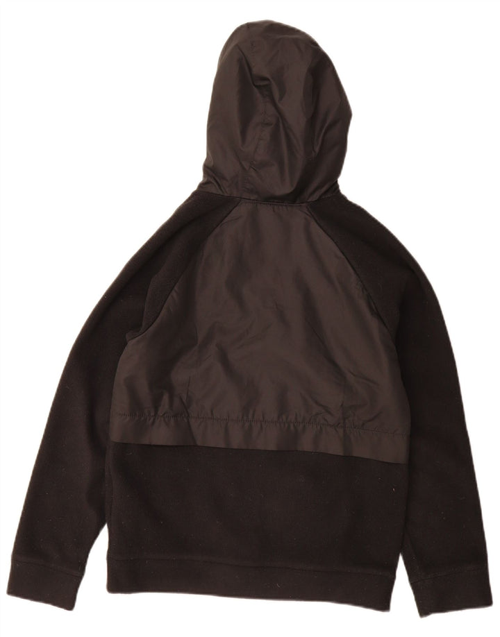 Nike Chaqueta polar con capucha para niños 10-11 años Mediana Negro Poliéster