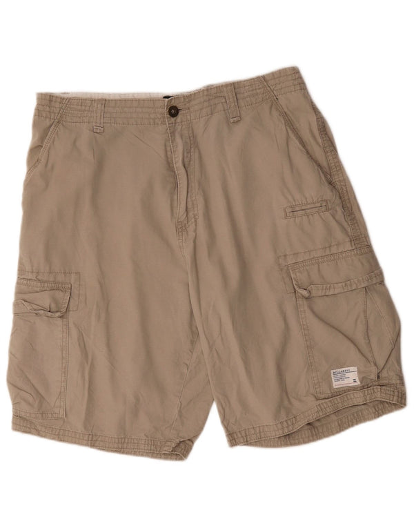 Billabong Mens Cargo Shorts W34 Grande Algodón Beige