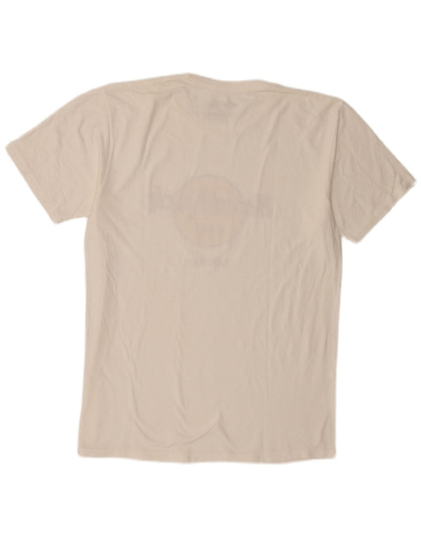 Hard Rock Cafe - Camiseta con gráfico de Sevilla para hombre, talla grande, algodón blanco