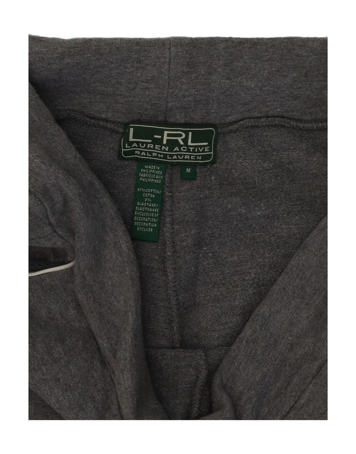 RALPH LAUREN Womens Tracksuit Trousers UK 14 Medium Grey Cotton Vintage Ralph Lauren and Second-Hand Ralph Lauren from Messina Hembry 