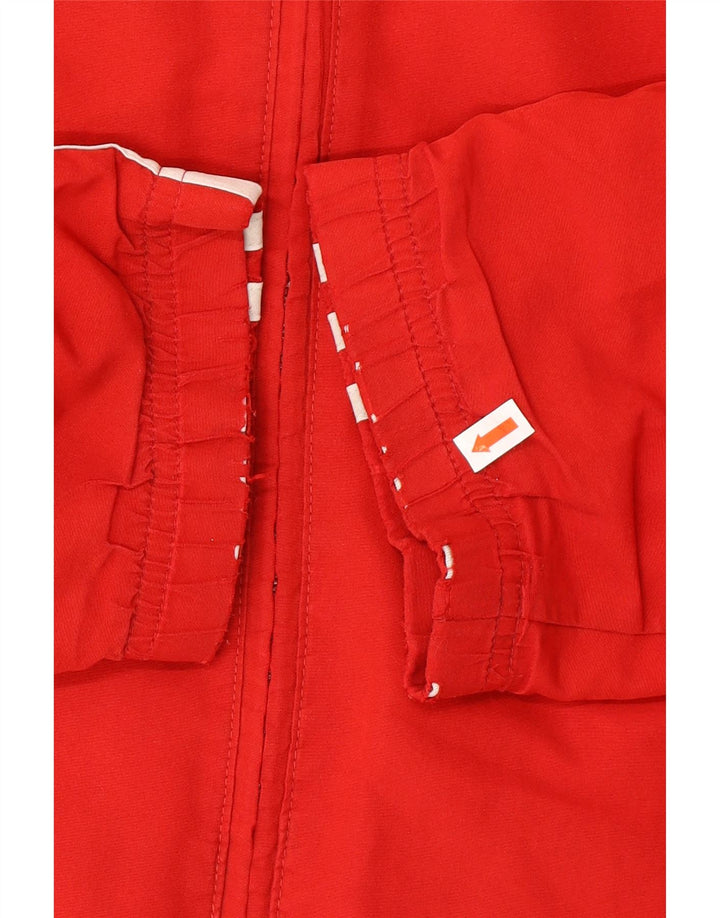 ADIDAS Chaqueta impermeable para hombre UK 48/50 XL Rojo Colorblock Poliéster