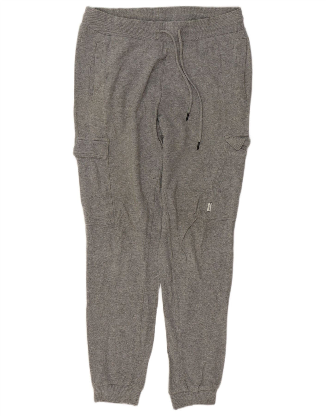 JACK & JONES Hombre Pantalones Cargo De Chándal Joggers Gris Medio Algodón