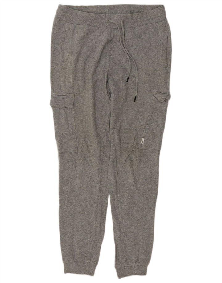 JACK & JONES Hombre Pantalones Cargo De Chándal Joggers Gris Medio Algodón