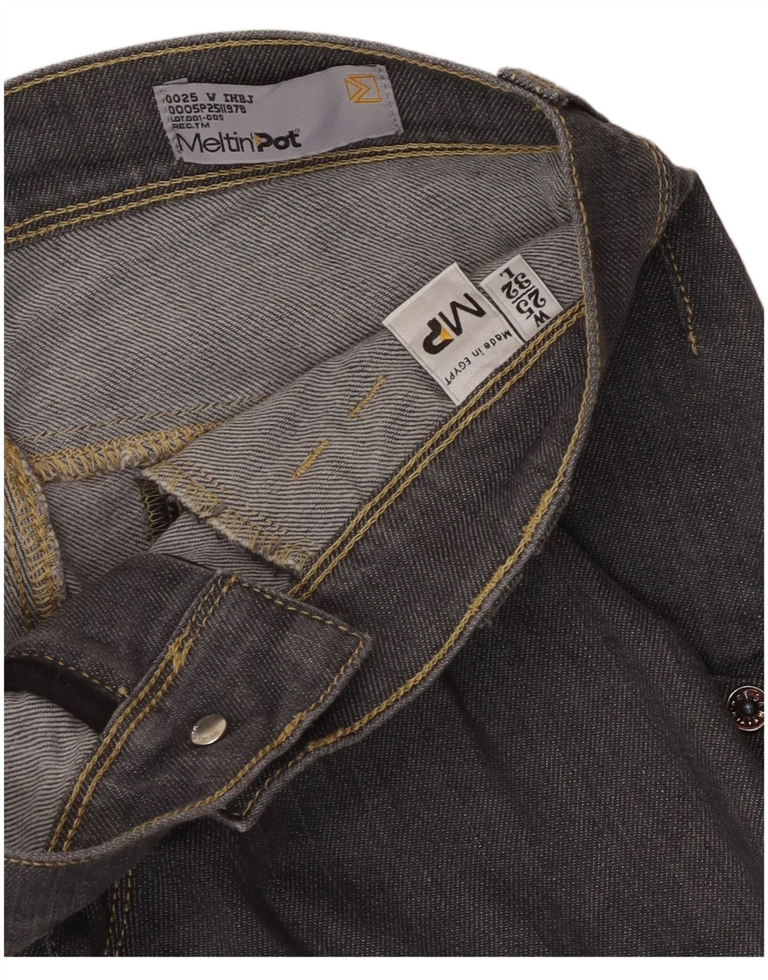 Meltin' Pot Vaqueros ajustados para mujer W25 L32 Gris
