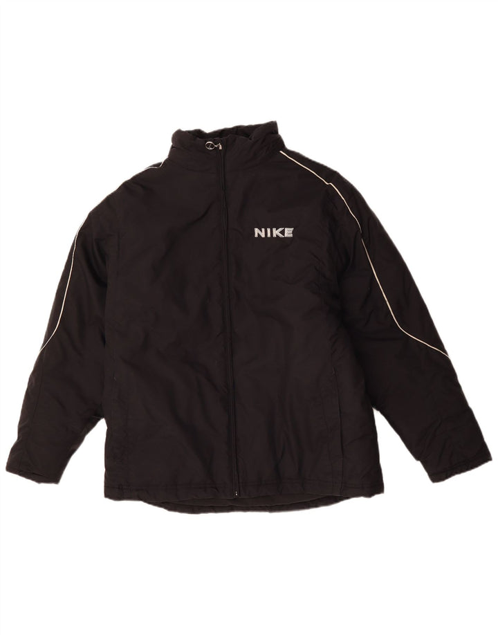 Nike Chaqueta acolchada con gráfico para niños 13-14 años XL Negro Poliéster