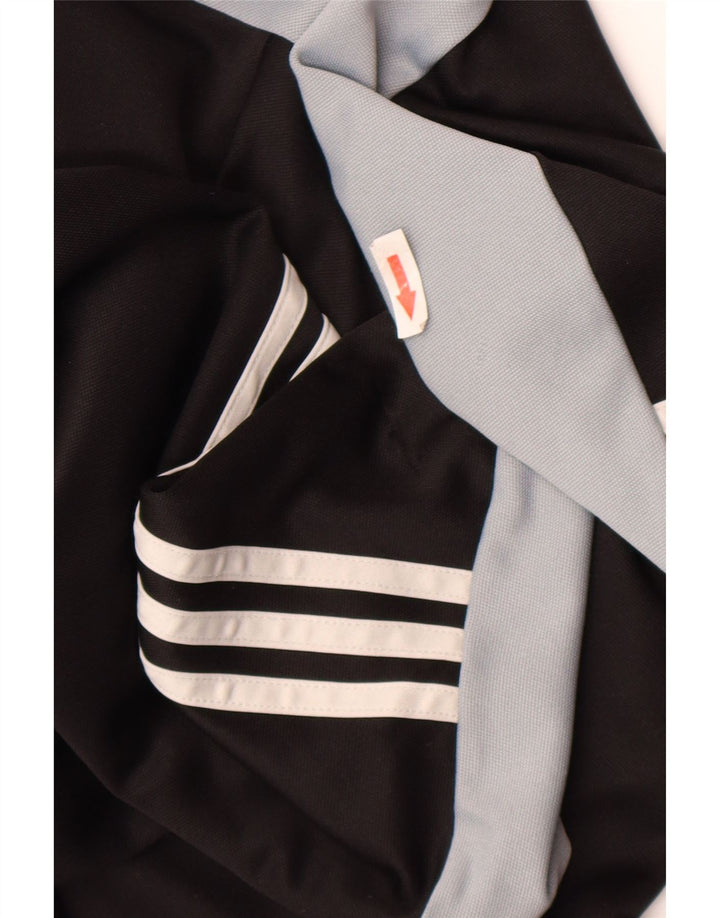 Adidas Hombre Climalite Jersey Chándal Top Mediano Negro Colorblock