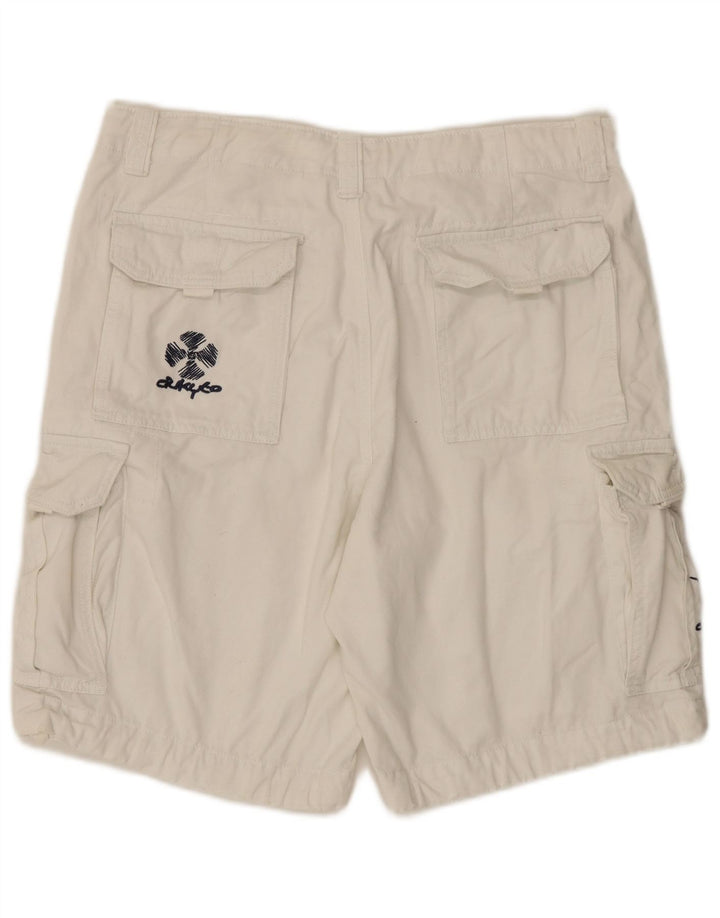 Pantalones cortos cargo vintage para hombre XL W38 Blanco