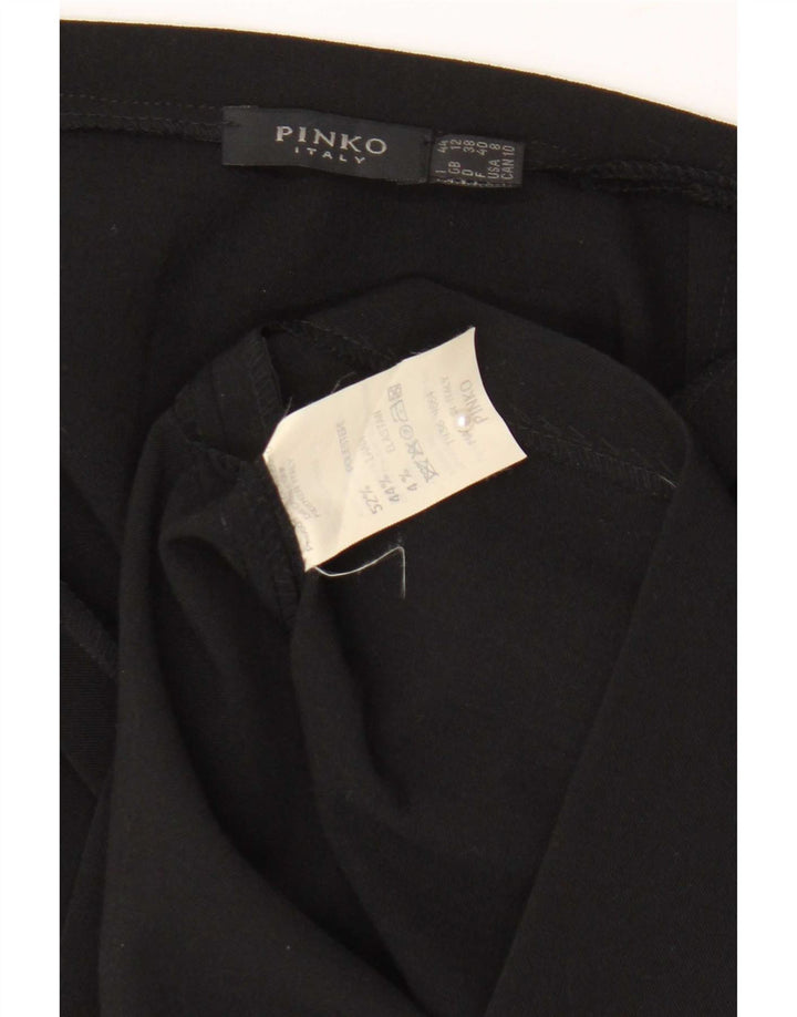 Pinko Minifalda para mujer UK 12 Medium W30 Poliéster negro