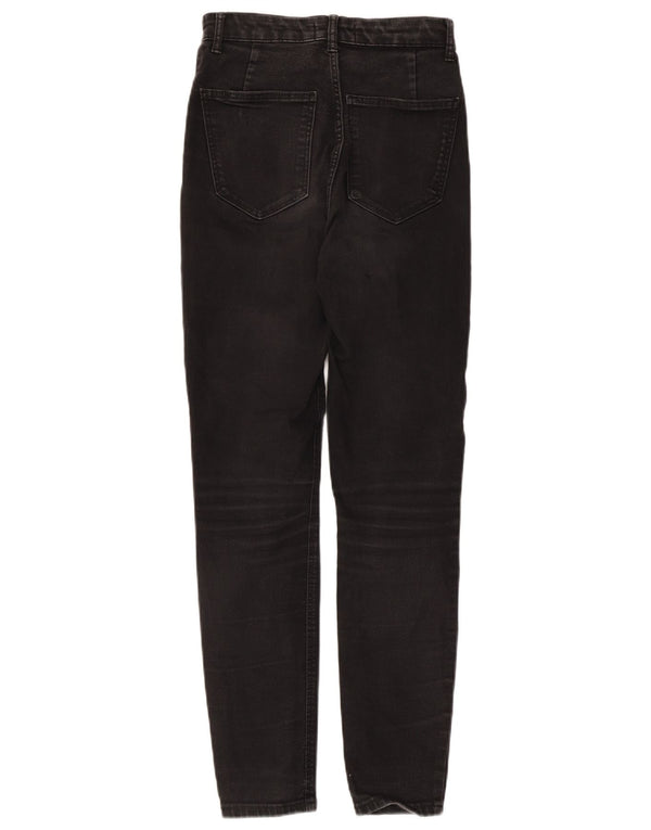 Zara Vaqueros Pitillo Mujer EU 36 XS W26 L27 Algodón Negro