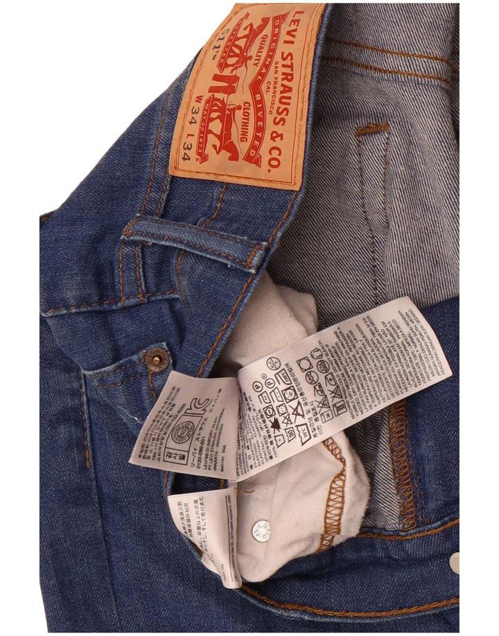 Levi's Hombre 511 Slim Jeans 34 L34 Algodón Azul