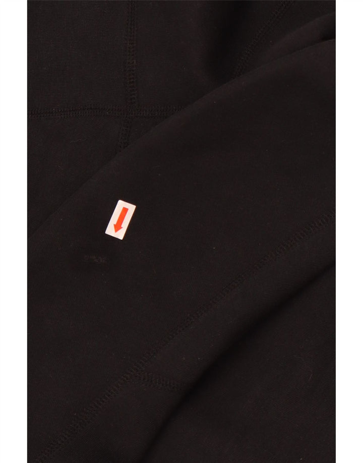 Nike Sudadera con capucha y cremallera para niños de 10 a 11 años, talla mediana, algodón negro