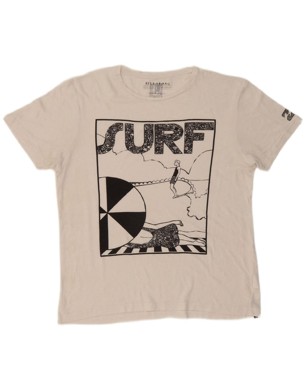 BILLABONG Camiseta gráfica para hombre Top XL Poliéster blanco