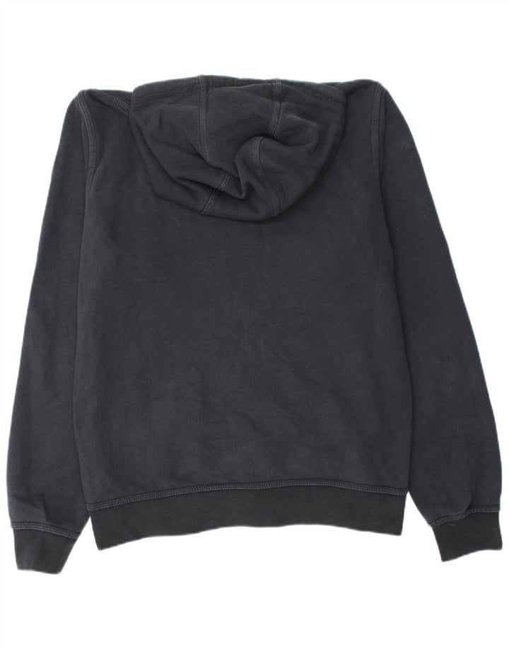 NIKE Sudadera con capucha y cremallera para hombre, mediana, algodón negro