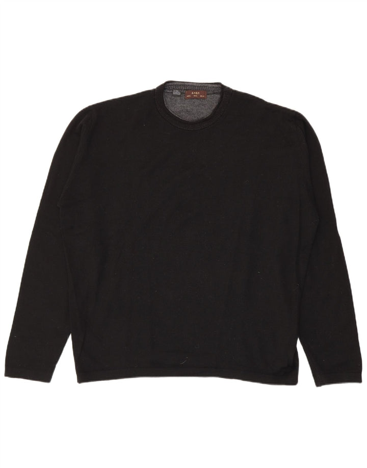 Zara Hombre Jersey Cuello Redondo Jersey XL Lana Negro