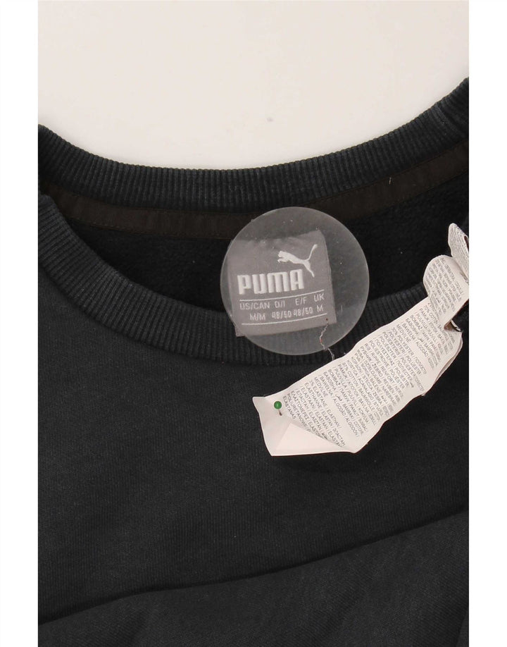 Puma Hombre Sudadera Gráfica Jumper Medium Negro Algodón