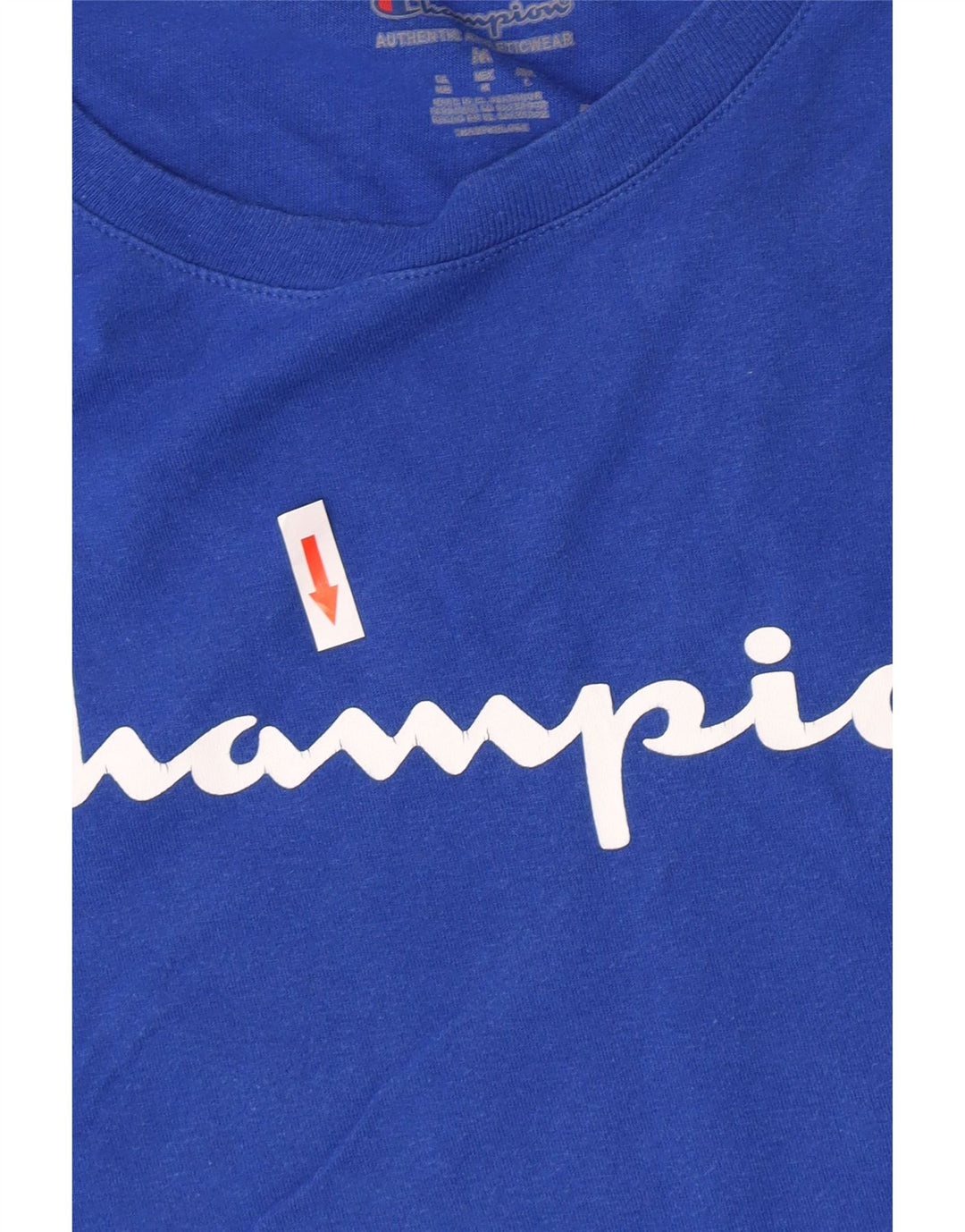 Champion Camiseta Gráfica para Hombre Top Azul Medio