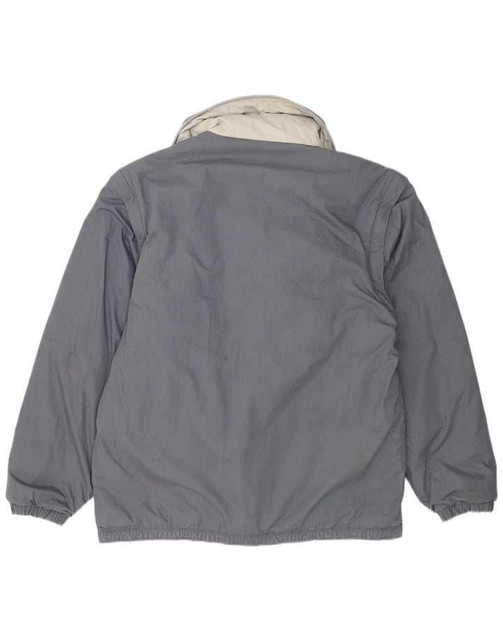 North Land Chaqueta Acolchada Reversible para Hombre UK 40 Grande Poliéster Gris
